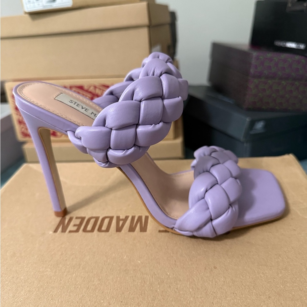 Steve Madden Lavender Braided Heels— BRAND NEW